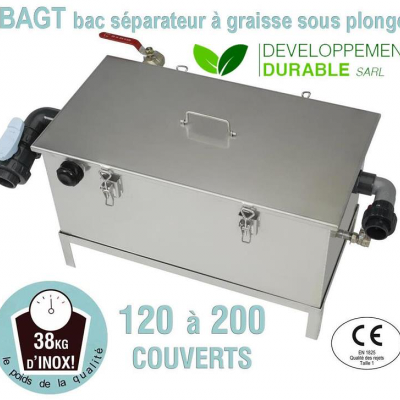 Bac à graisse restaurant professionnel | BAGT 200N